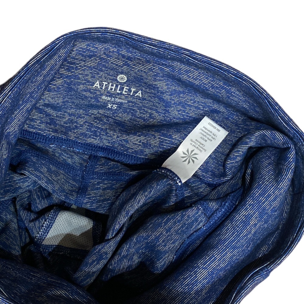 Athleta Women's Size XS Chaturanga to Town Yoga Leggings Blue Capri - Picture 4 of 4
